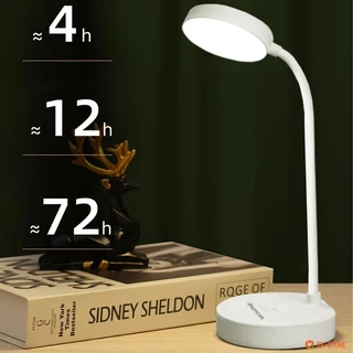 Luminária De Mesa Recarregável Usb Com Proteção Ocular 3 Níveis De Brilho Toque Haste Flexível