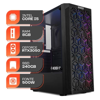 PC Gamer Spectrum, Intel i5-10400F, GeForce RTX 3050 6GB, 8GB DDR4, SSD 240GB, Fonte 500W 80 Plus em Oferta na Shopee