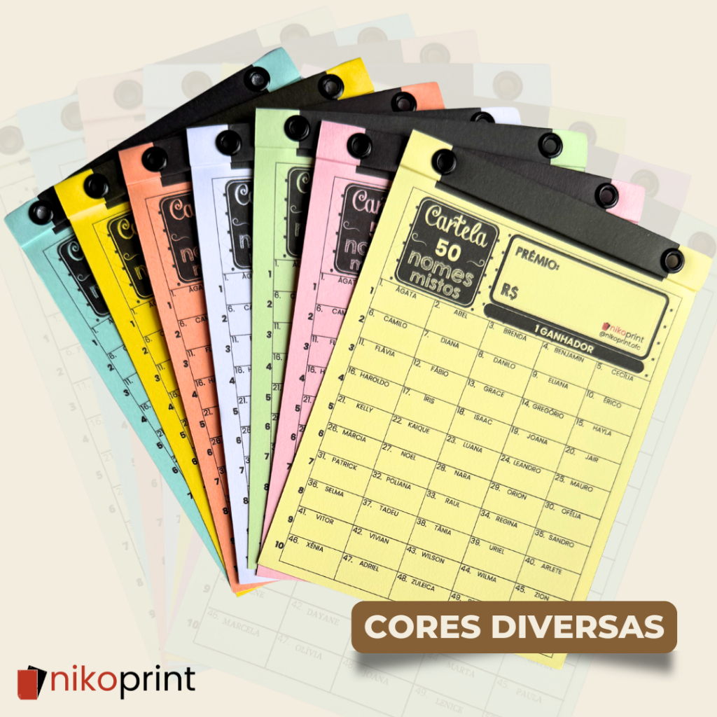 Cartela de rifa **Tupperware** | Shopee Brasil
