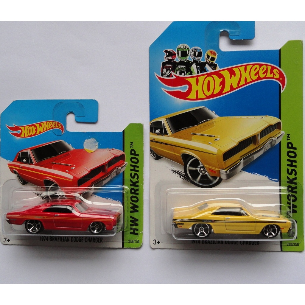 hot wheels oferta combo 2 minis 1974 brazilian dodge charger hw