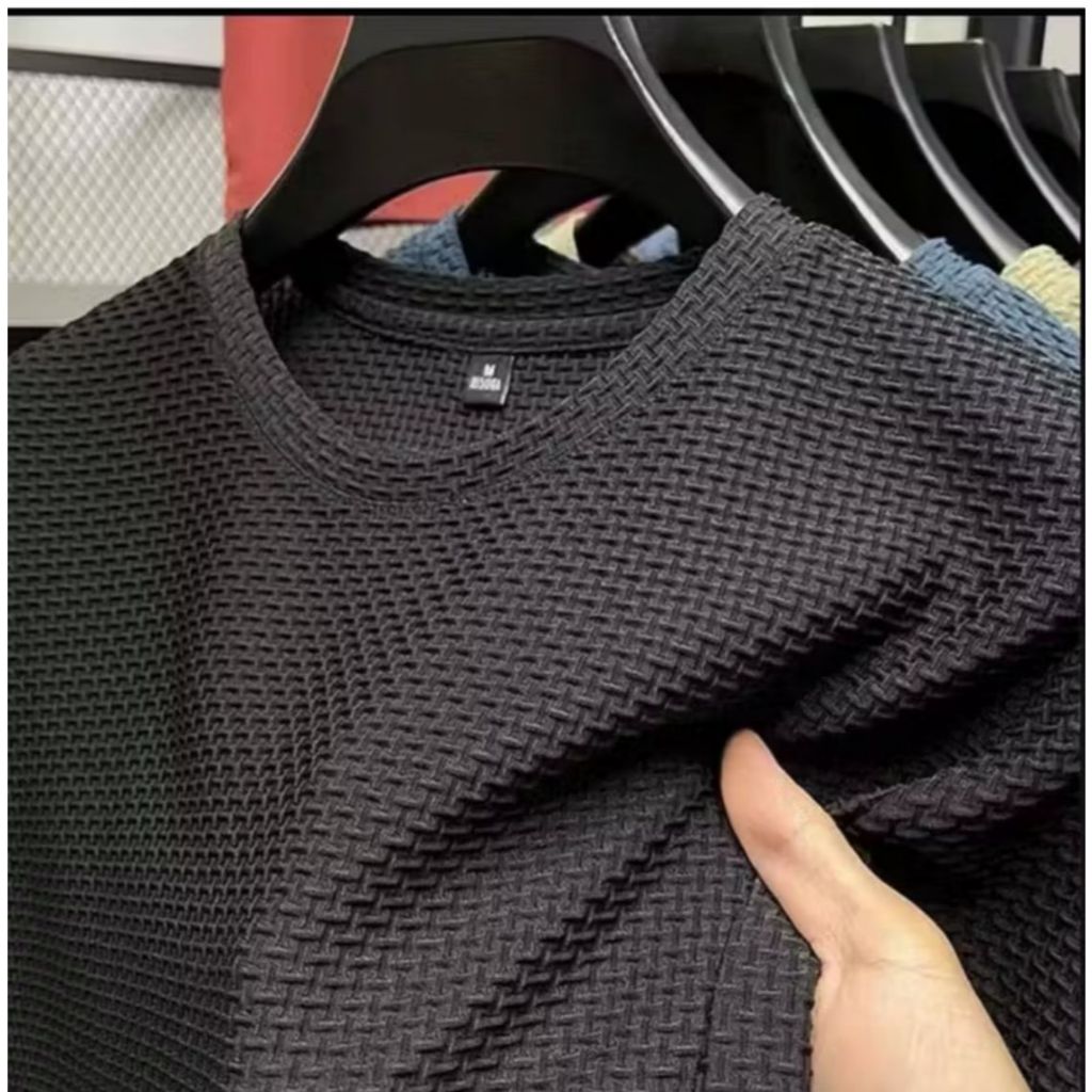 Conjunto Masculino Malha Canelado De Algodão Bermuda Camiseta Slim