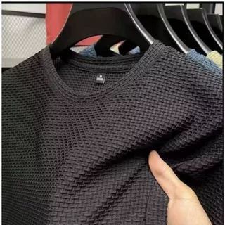 Conjunto Masculino Malha Canelado De Algodão Bermuda Camiseta Slim