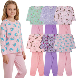 Kit 2, 4 ou 6 Peças Pijama Infantil Juvenil Menina | Pijama Infantojuvenil Tamanho 2 ao 16 | Pijama Feminino Inverno em Oferta na Shopee