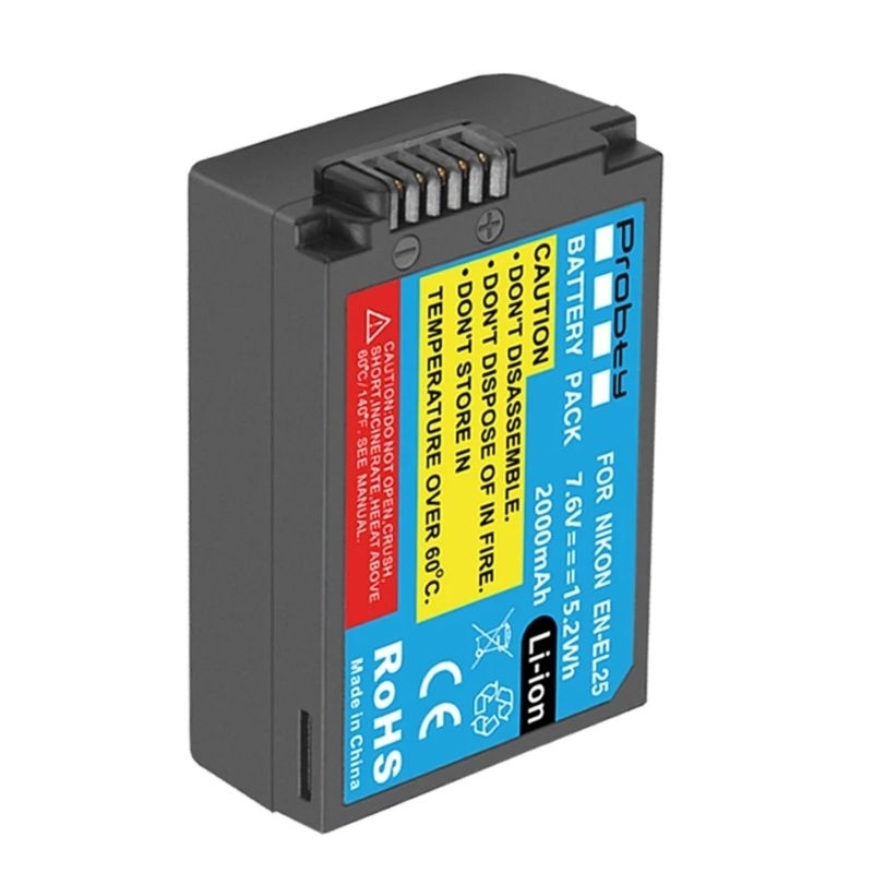 Bateria EL25 Compativel com Nikon EN-EL25 PROBTY 2000 Mah PARA