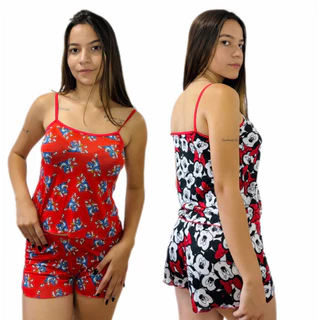 PIJAMA FEMININO SHORT DOLL KIT COM 2 UNIDADES CONFORTO E QUALIDADE em Oferta na Shopee