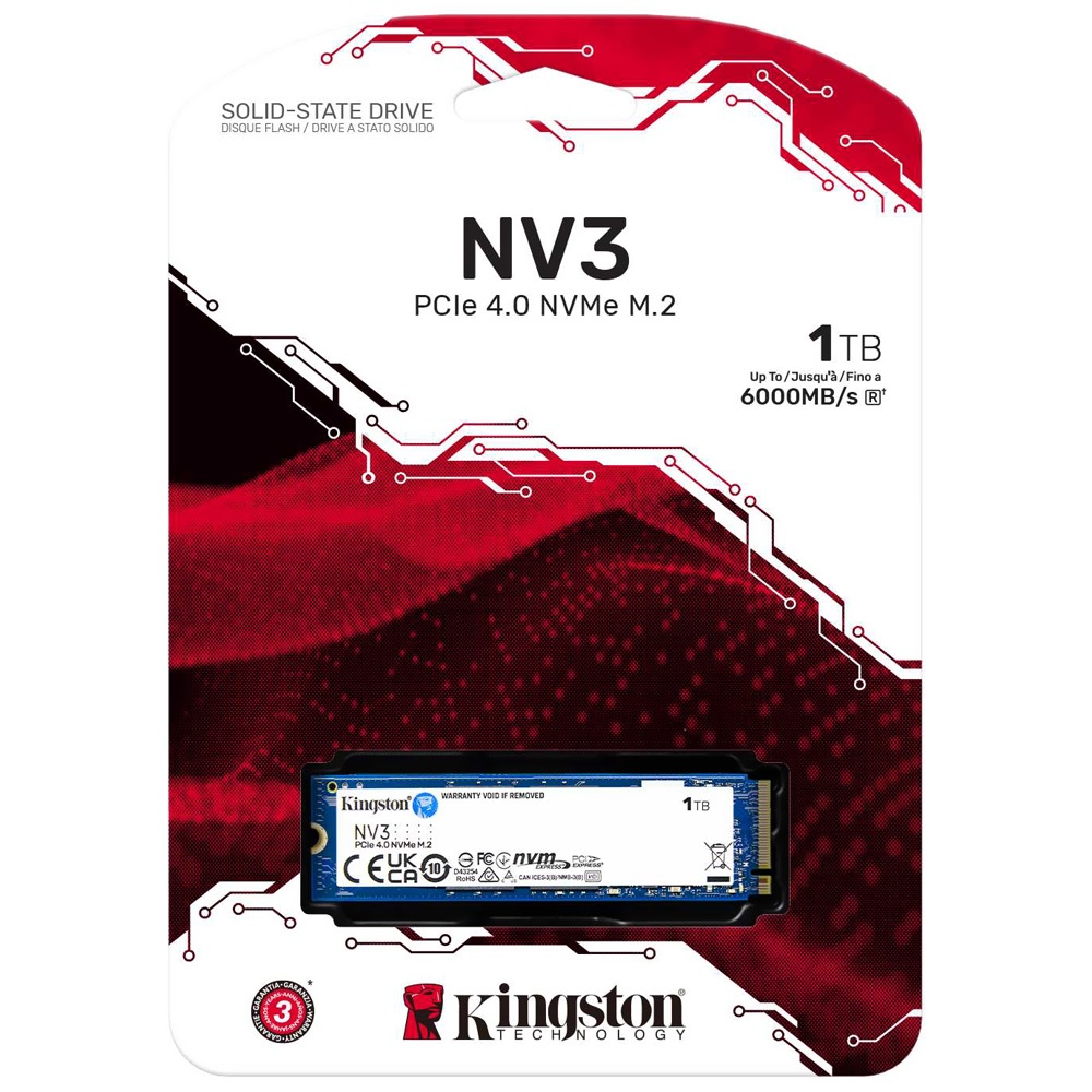 SSD Kingston M.2 1TB NV3 NVMe - SNV3S1000G