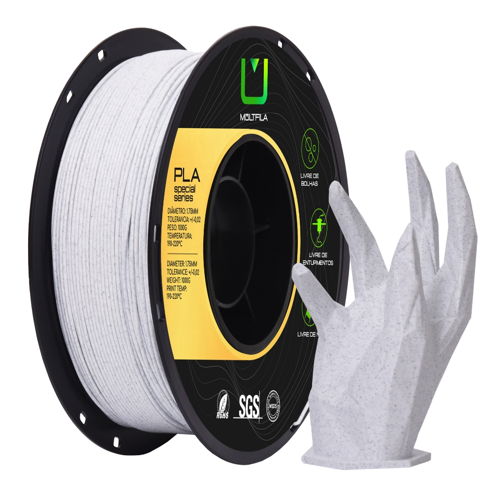 Filamento PLA Marmorizado Impressão 3D 1kg Multfila | Shopee Brasil