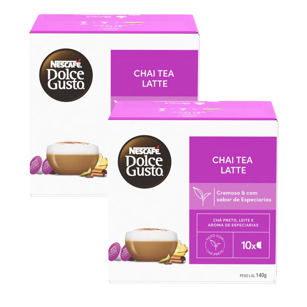 Dolce Gusto Chai Tea Latte Kit 2 Caixas - 20 Cápsulas Original | Shopee ...