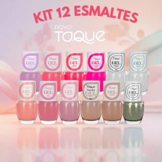 Kit 12 Esmaltes Novo Toque Efeito Gel Tons Rosas Delicados Nude Branco Madrinhas Tendências em Oferta na Shopee