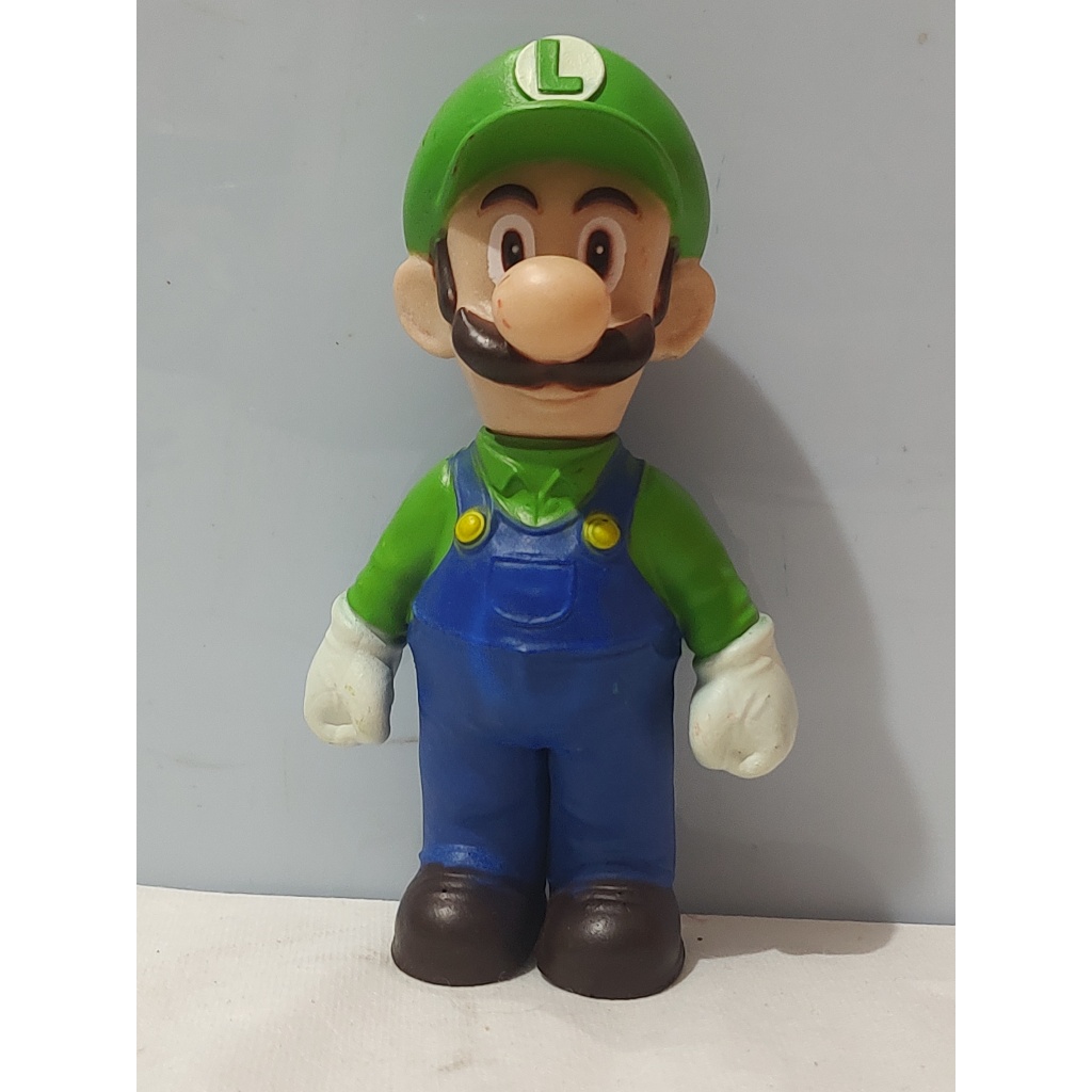 Boneco Luigi Super Mario Bros - 16cm | Shopee Brasil