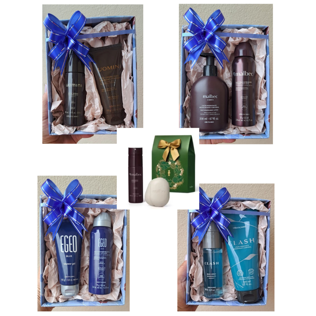 Presente Masculino Boticário- Natura - Malbec, Kaiak,Biografia, Egeo, Uomini, Clash, Essencial em Oferta na Shopee