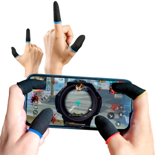 Kit Luva de Dedo Luvinha gamer Anti-Suor Para Celular Jogos FPS Free Fire Pubg Mobile Call Of Duty