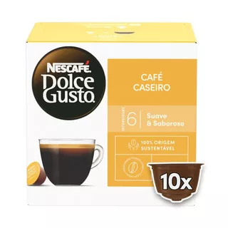 Dolce Gusto Café Caseiro 10 Cápsulas Caixa Fechada Original em Oferta na Shopee