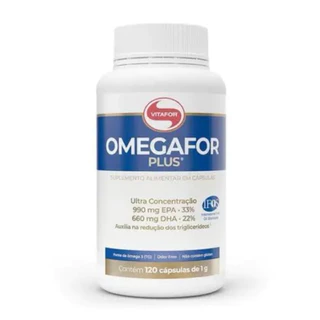 OMEGAFOR PLUS 1000MG 120 CÁPSULAS VITAFOR em Oferta na Shopee