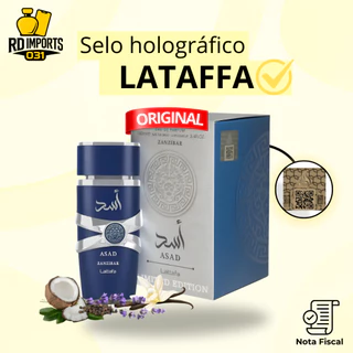 Perfume Árabe Asad Zanzibar Edição Limitada Lattafa 100ml Masculino Original com Selo Holográfico em Oferta na Shopee