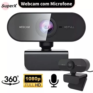 Webcam Full HD 1080p com Microfone para PC e Notebook – Ideal para Home Office e Aulas Online A0198