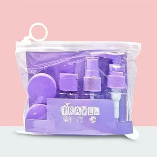 Kit De Frascos 7 Peças Para Cosméticos Portáteis de Viagem com à prova de Vazamentos em Oferta na Shopee