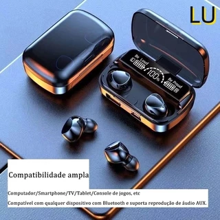 Fone De Ouvido bluetooth 5.1 M10 Sem Fio tws Estéreo Com Pod Carregador