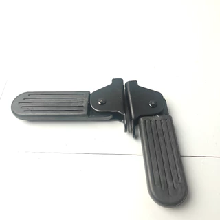 1 Par Universal De Pedal Dianteiro Para Ciclomotor Scooter Elétrico , Dobrável Suporte De Perna , Almofada De Apoio À P