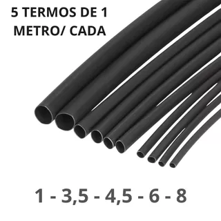 Tubo Termo Retrátil 1 Metro Cada 1,5mm - 3,5m - 4,5mm - 6mm - 8mm