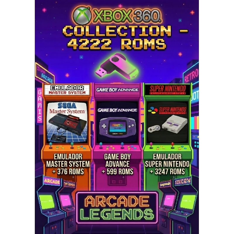 🎮 Pacote de Emuladores – Xbox 360 (Exploit RGH Aurora) | Shopee Brasil
