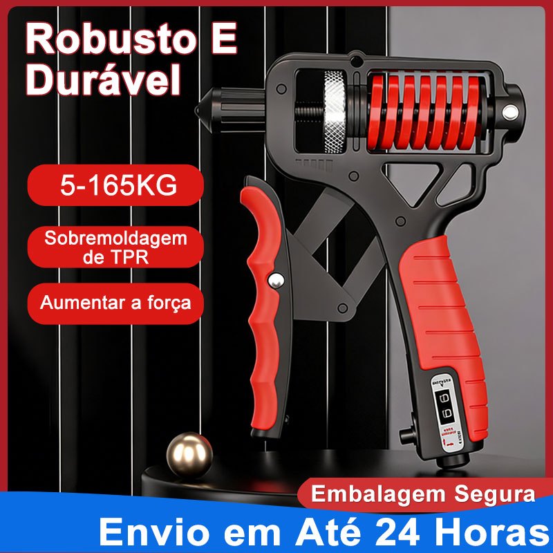 Hand Grip Metal 5-165 kg Resistente Fortalecedor Exercício Braço Antebraço Mola com Ajuste de Força