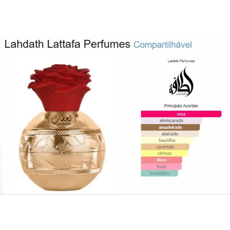 Perfume Árabe Lahdath Lattafa Eau de Parfum - Feminino 80ml