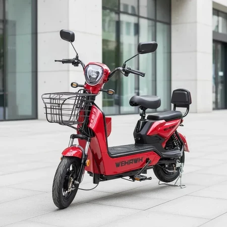 Bicicleta Scooter Elétrica 500W Bike WeHawk WX-03 Basket – Bateria 48V 12Ah Removível Autopropelido