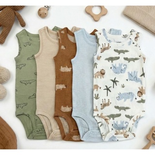 Kit body bebê importado Original 5 peças manga curta e regata coleção nova. em Oferta na Shopee