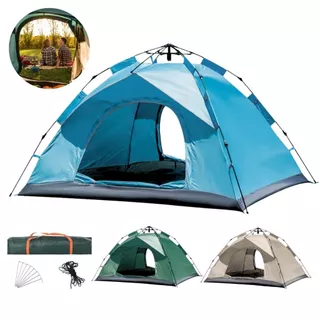 Barraca Camping 4 Pessoas Impermeável Monta Sozinha em Oferta na Shopee