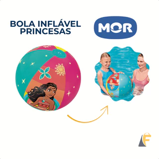 Bola Inflável Piscina Princesas Disney Moana Ariel Mulan Infantil Mor 40cm em Oferta na Shopee