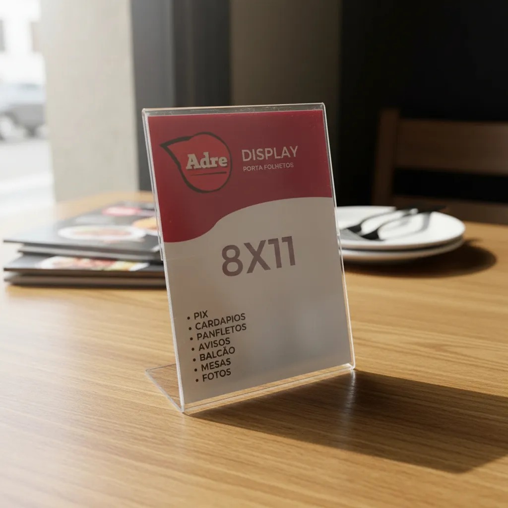 kit Displays L Expositor 8x11 Acrílico (PS) Etiqueta | Shopee Brasil
