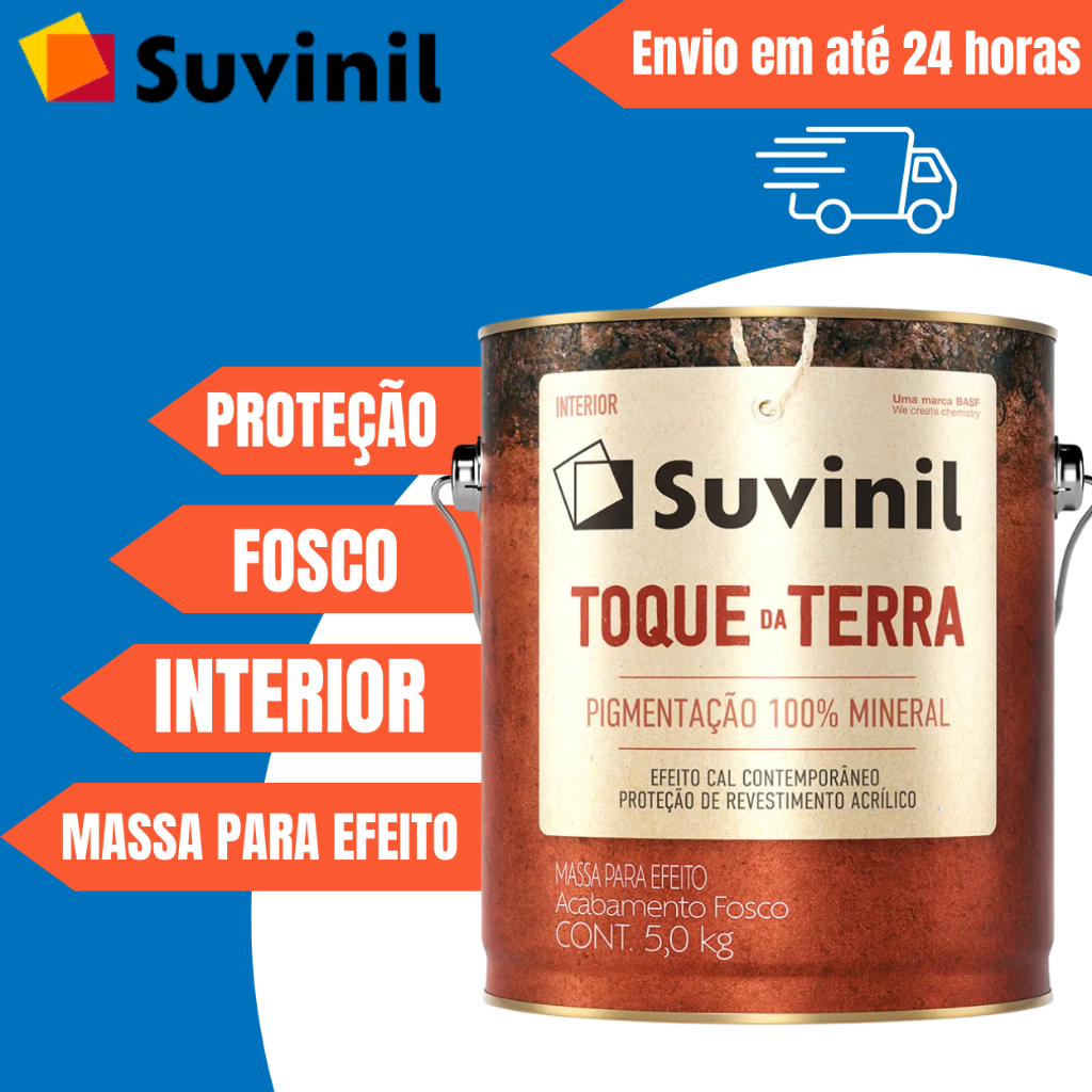 Massa Para Efeito Toque Da Terra 5kg Cores Suvinil | Shopee Brasil