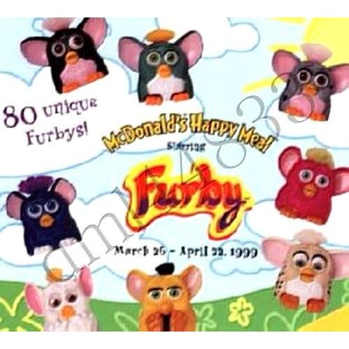 マックヒストリアルピンコレクション1998年 BONECOS FURBY - MC DONALDS - 1998 - IMPORTADO ( LEIA A DESCRIÇÃO
