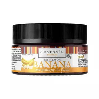 Pasta Saborizante Concentrado Sabor Banana com Pedaços 90g MEC3 Gustosía Premium