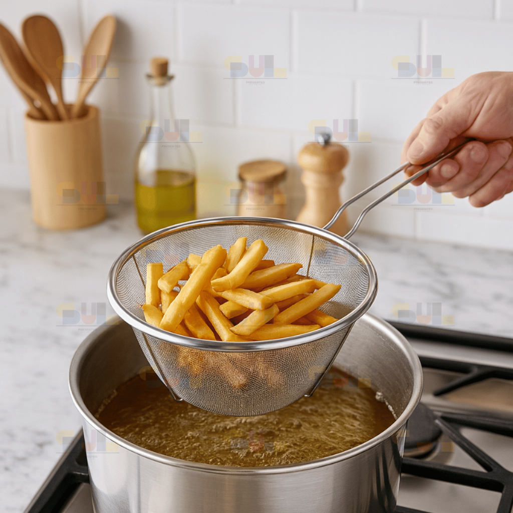 Cesto REFORÇADO Fritura GRANDE 18 CM Petiscos Acompanhamento