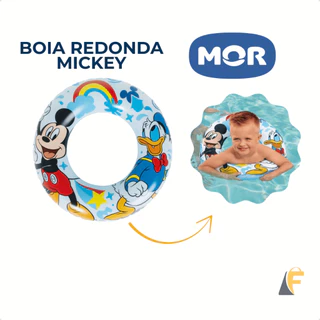 Boia Inflável Infantil Piscina Praia Redonda Mickey 56cm Mor Original em Oferta na Shopee
