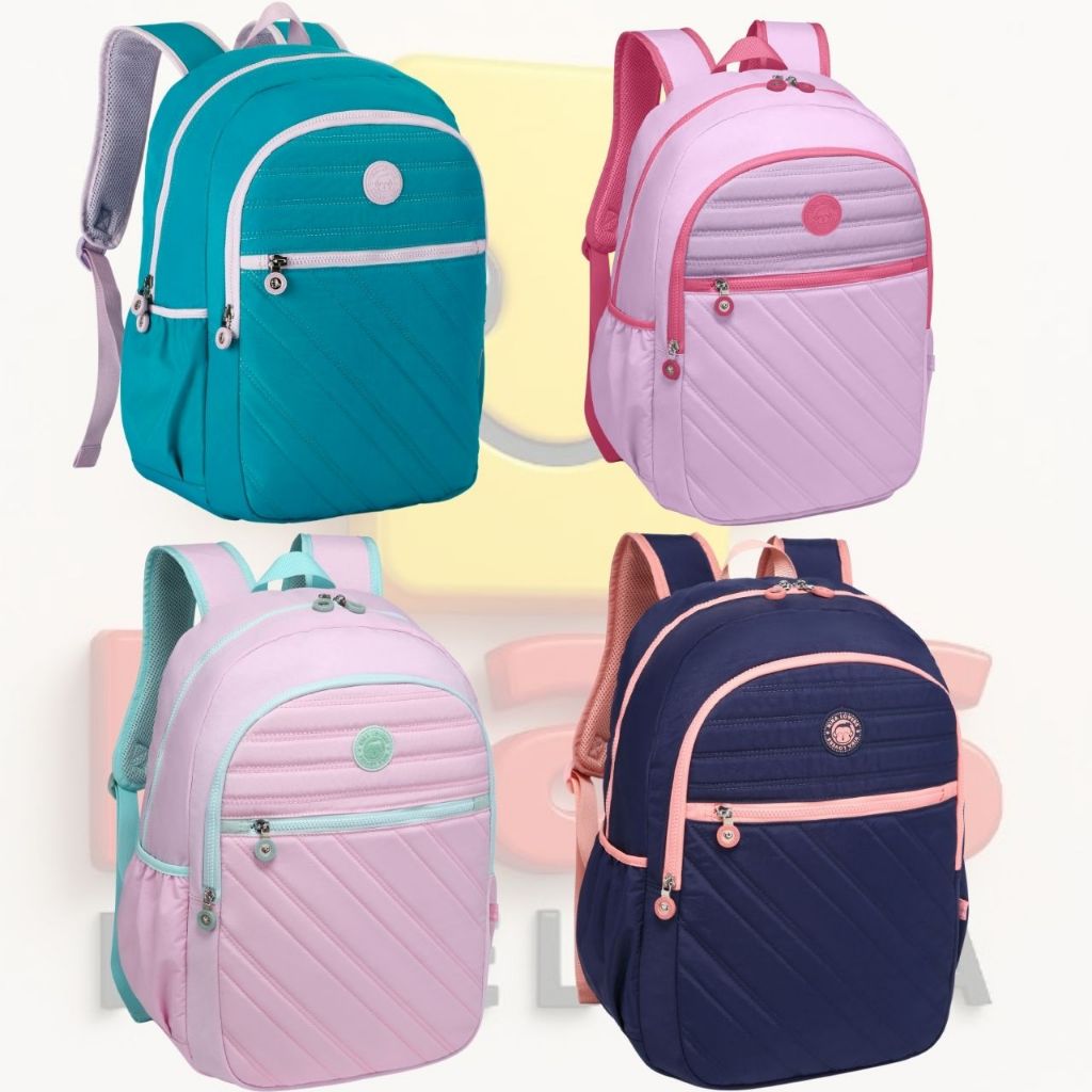Mochila de Costas Kika Lovers KK2604 Escolar Feminina | Shopee Brasil