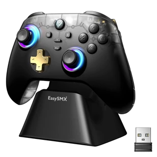 Gamepad EasySMX D05 s/fio para Nintendo Switch PC RGB Hall Effect