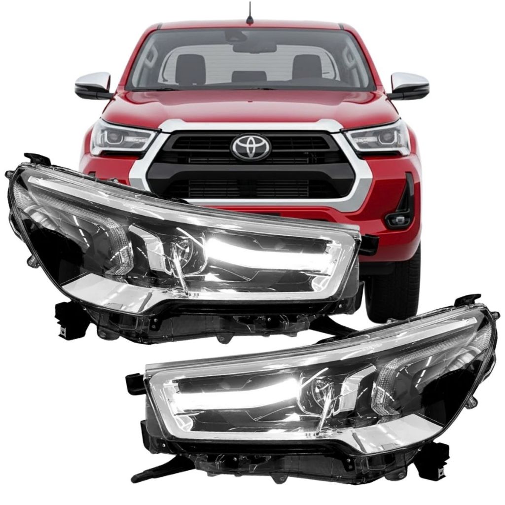 Farol Hilux srx c/Led 21/24 Para Adaptar Srv 16 17 18 19 | Shopee Brasil