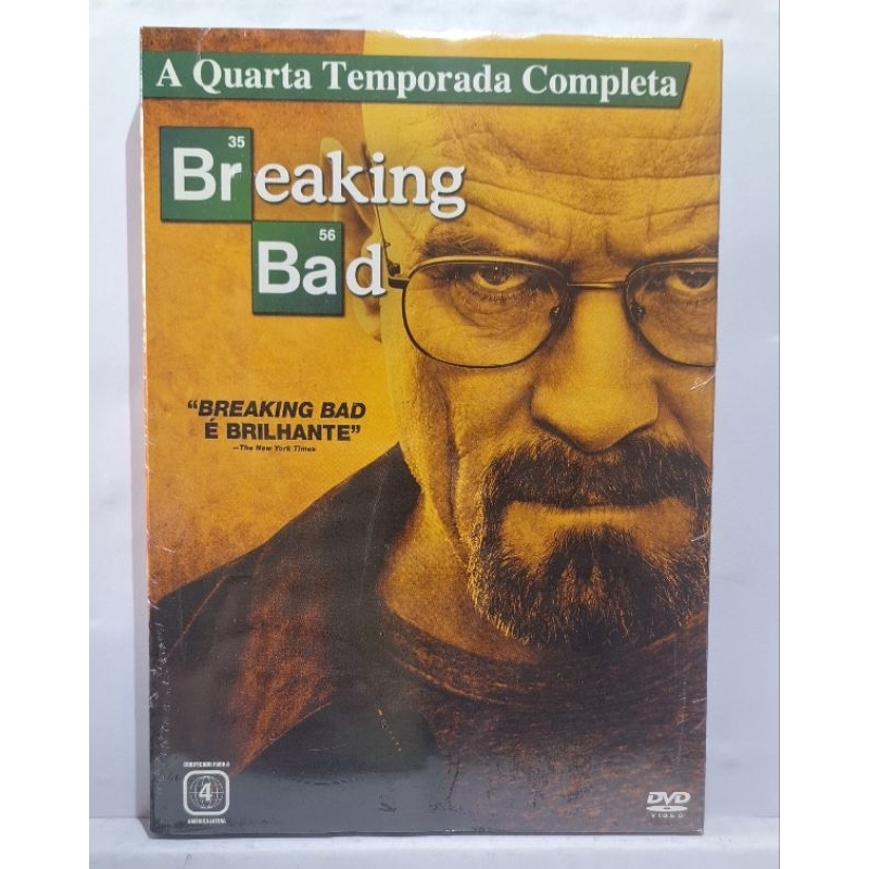 DVD - Breaking Bad - A Quarta Temporada Completa, original novo