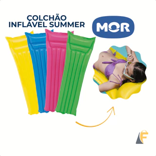 Colchão Inflável Piscina Summer Mor 183×69cm Praia Adulto Repouso Boia Inflável em Oferta na Shopee