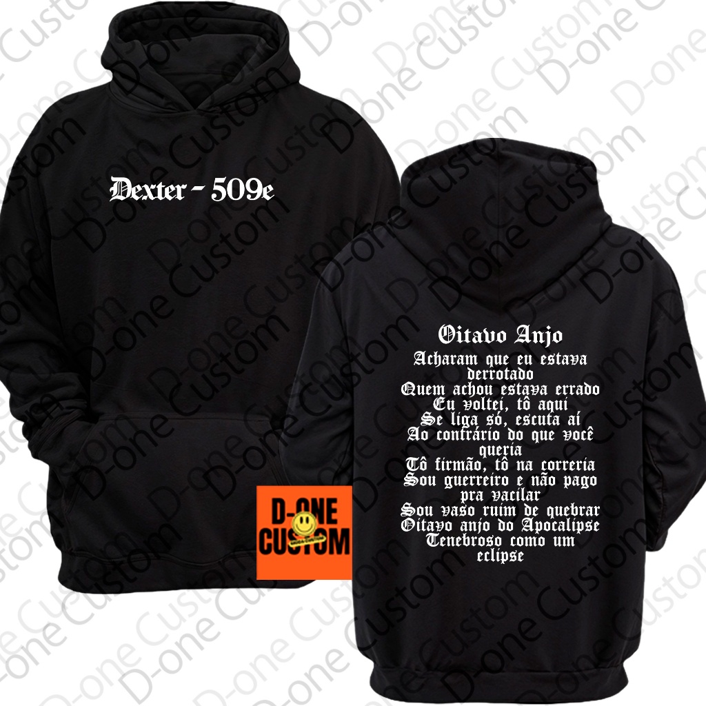 Casaco Blusa De Frio Dexter 509e Frente Nome Costa Letra Música Oitavo ...