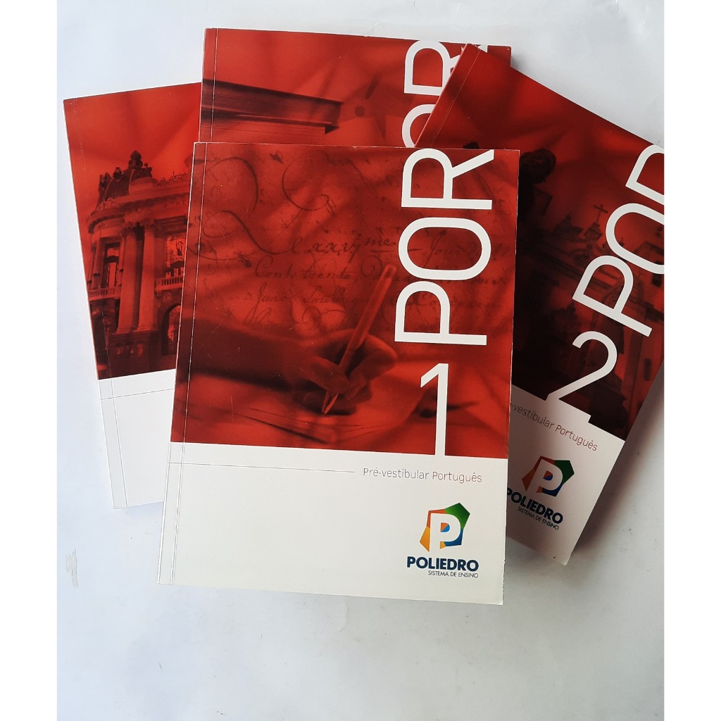 Livro Pré Vestibular Poliedro: Português 1 ao 4 Kit Completo | Shopee ...