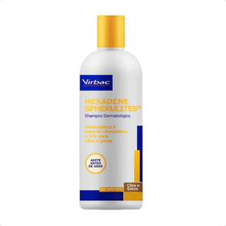 Shampoo Hexadene Spherulites Antisséptico Cães E Gatos 500ml Virbac em Oferta na Shopee