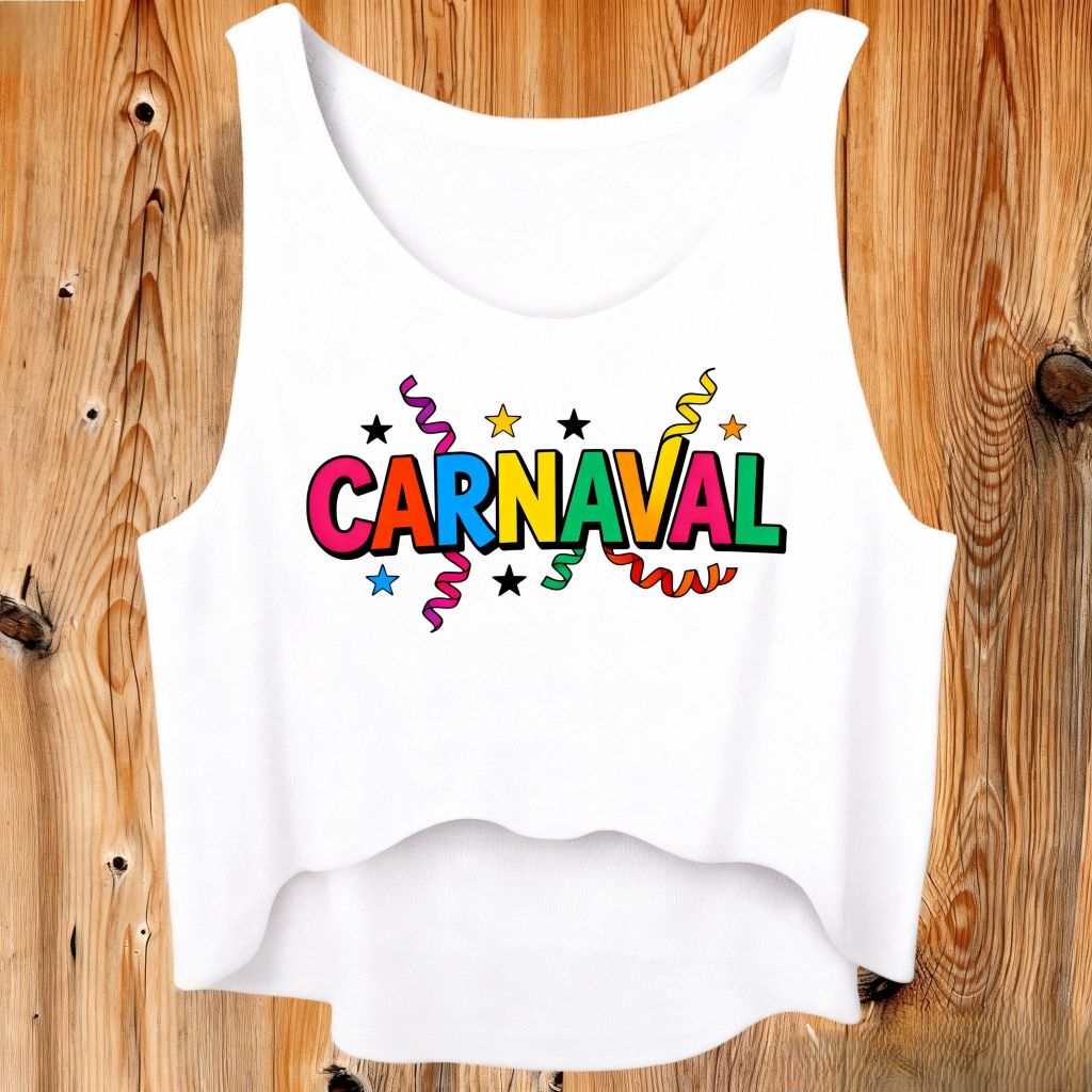 blusa feminina carnaval / cropped de carnaval / regatinha de carnaval ...