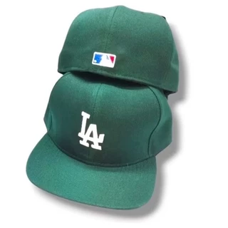 boné cap LA baisebol/ EDIÇÃO ESPECIAL/ modelo fechado, sem atacador/aba reta/PREMIUM bordado esportivo, academia 56,57cm