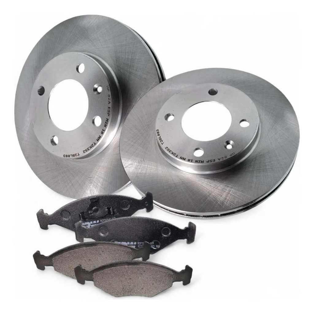 Kit Disco Freio Ventilado + Pastilhas Gol G2 G3 G4 Hf02a +