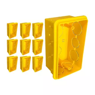 Kit 10 Caixas De Luz 4x2 Reforçada Para Tomada E Interruptor
