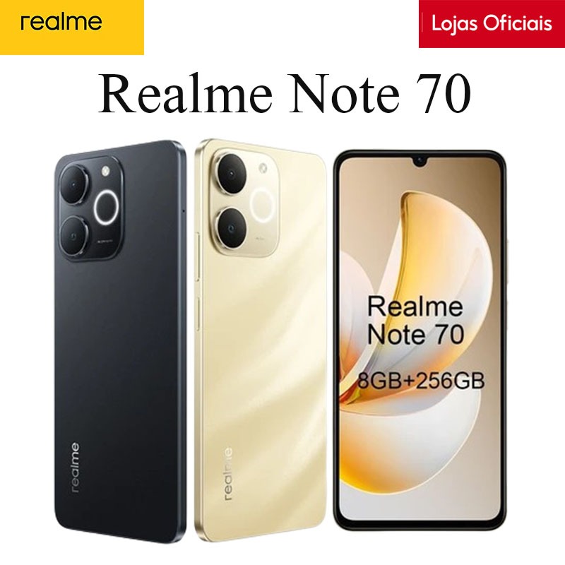Realme Note 70 4G Smartphone 4GB+256GB Celular 6300mAh